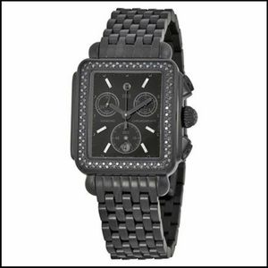 Michele Women’s Deco Black w/Black Diamonds